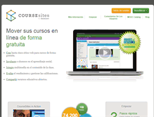 Tablet Screenshot of es.coursesites.com