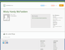 Tablet Screenshot of mistyhardy.coursesites.com