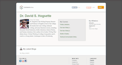 Desktop Screenshot of davidhogsette.coursesites.com