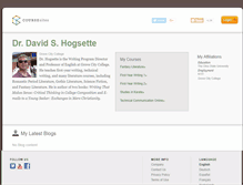 Tablet Screenshot of davidhogsette.coursesites.com