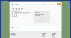 Desktop Screenshot of capapgpc.coursesites.com