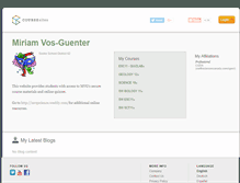 Tablet Screenshot of mvg.coursesites.com