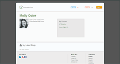 Desktop Screenshot of mollyroster.coursesites.com