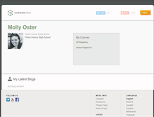 Tablet Screenshot of mollyroster.coursesites.com